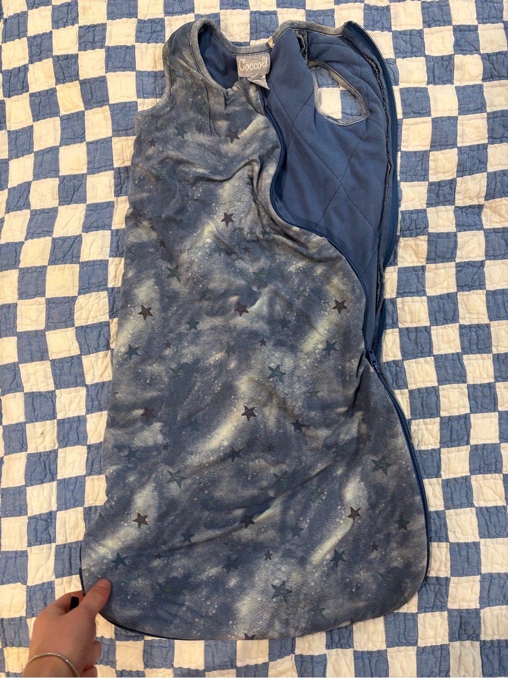Coccoli Navy Baby Sleep Sack NB-9m